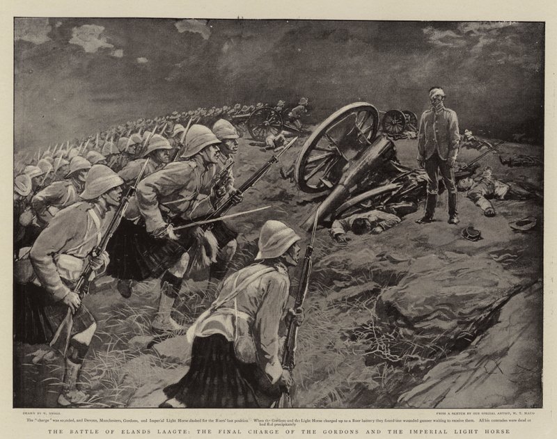 The Battle of Elands Laagte, the Final Charge of the Gordons and the Imperial Light Horse by William Small