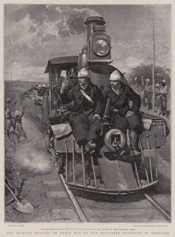 The Seventh Hussars on Their Way to the Disturbed District in Rhodesia by William Small