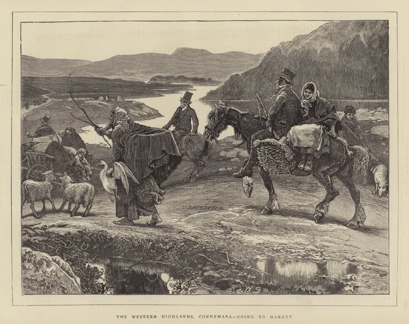 The Western Highlands, Connemara, going to Market by William Small