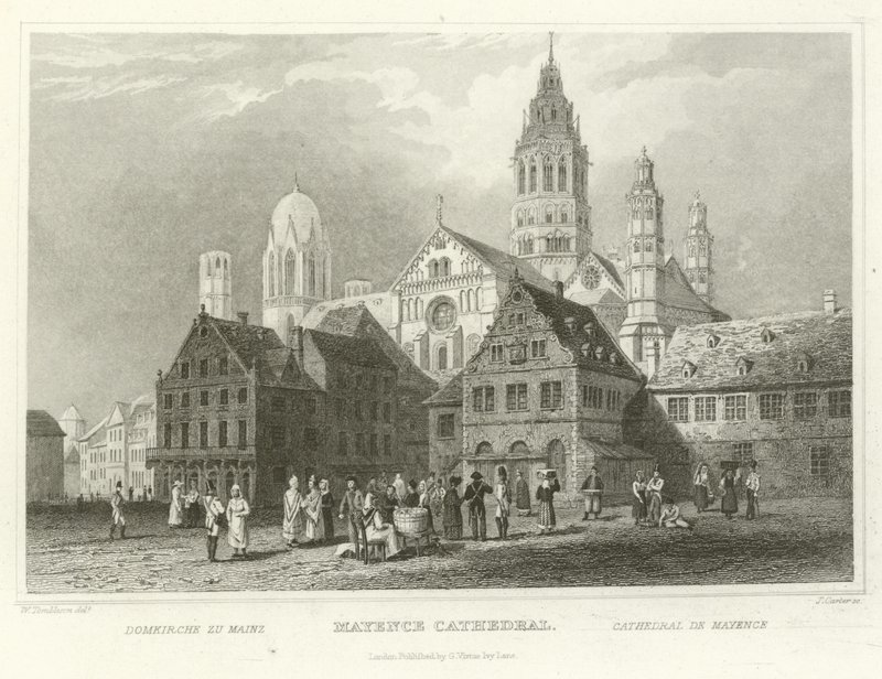 Mayence Cathedral by William Tombleson