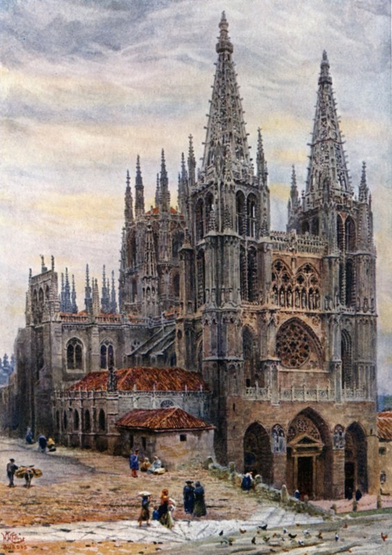 Burgos, the Cathedral by William Wiehe Collins