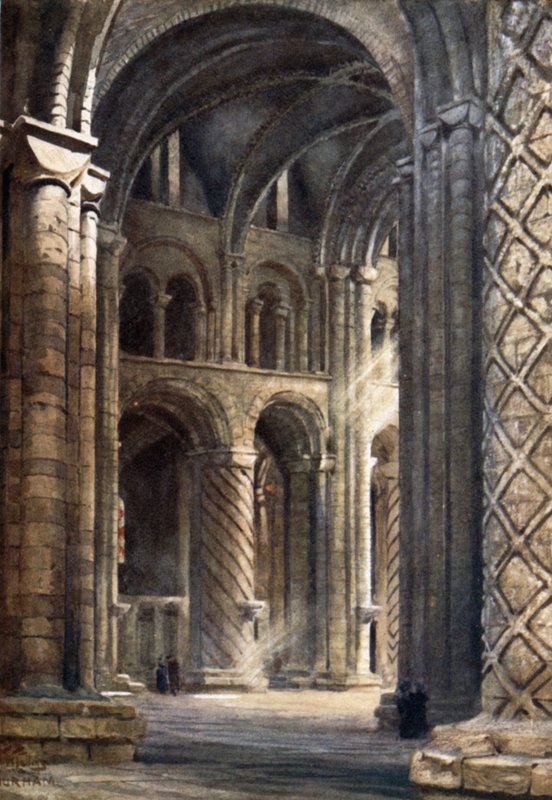 Durham, Interior of Cathedral Looking Across the Nave into South Transept by William Wiehe Collins