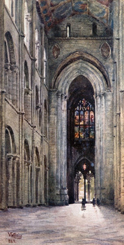Ely, Interior of the Nave by William Wiehe Collins