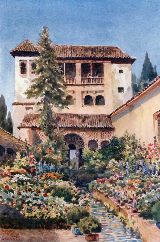 Granada, Generalife by William Wiehe Collins