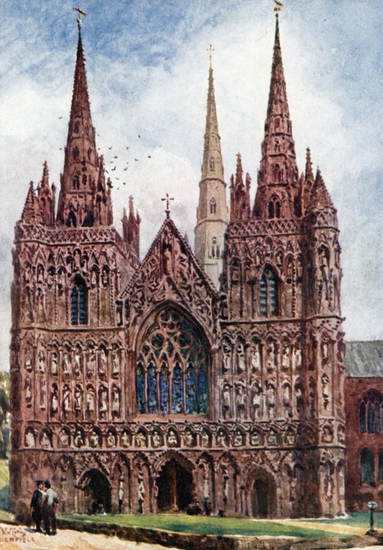 Lichfield, the West Front by William Wiehe Collins