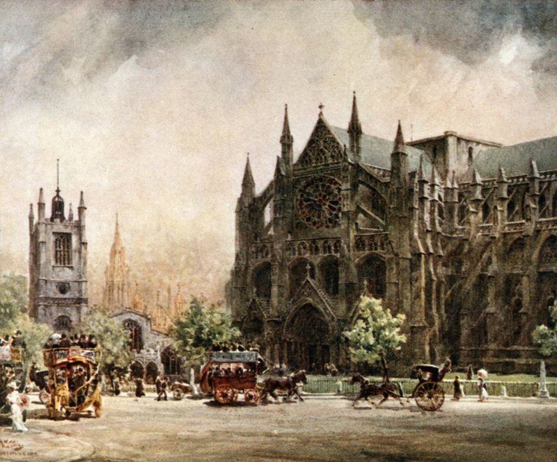 London, Westminster Abbey. The North Transept by William Wiehe Collins
