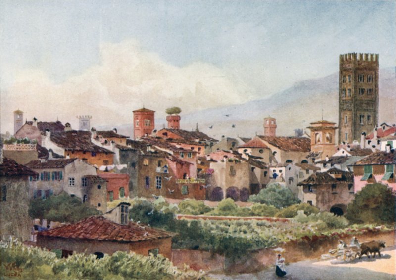 Lucca, from the City Walls by William Wiehe Collins