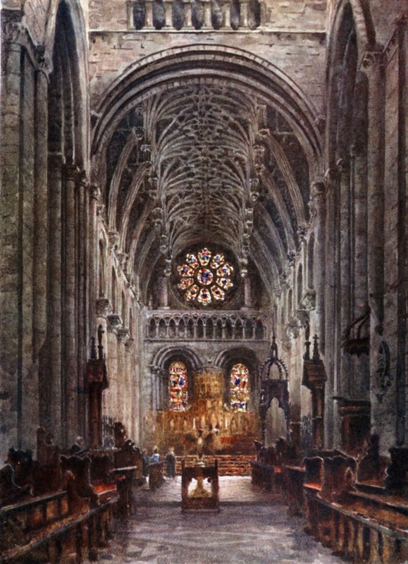 Oxford, Christchurch. Interior of the Nave by William Wiehe Collins