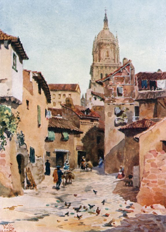 Salamanca, an old street by William Wiehe Collins