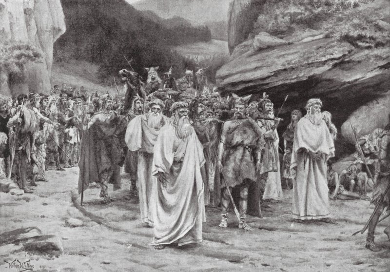 The Burial of a British Chieftain by William Wiehe Collins