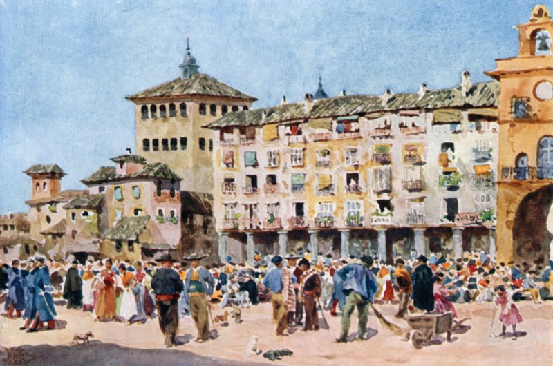 Toledo, the Zocodover by William Wiehe Collins