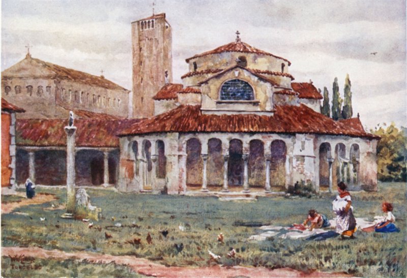 Torcello, Sta Fosca and Cathedral by William Wiehe Collins
