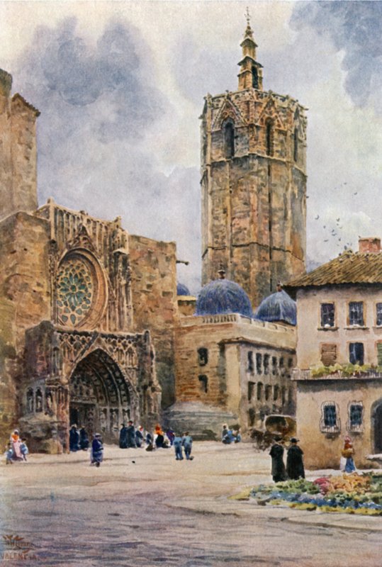 Valencia, Door of the Cathedral by William Wiehe Collins