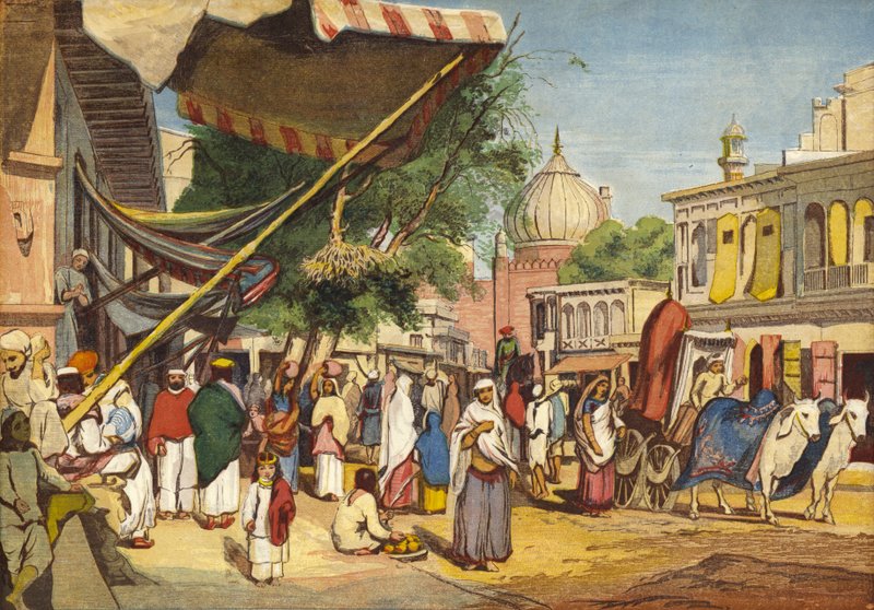 Street at the Back of the Jama Masjid, Delhi, India by William after Carpenter