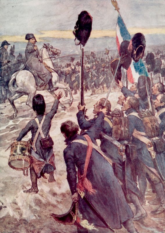 Napoleon at Austerlitz by William after Rainey