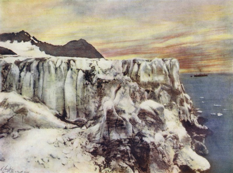 Spitzbergen, A View of the Rocky Coast by after A. Langfier