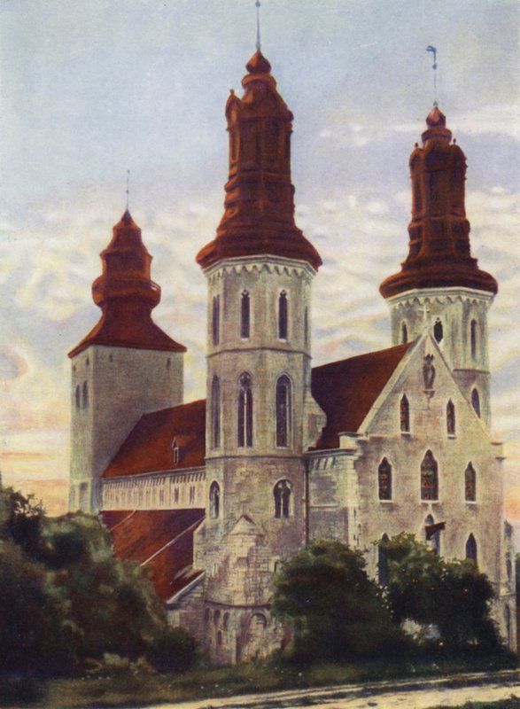 Visby Cathedral, on the Island of Gothland by after A. Langfier
