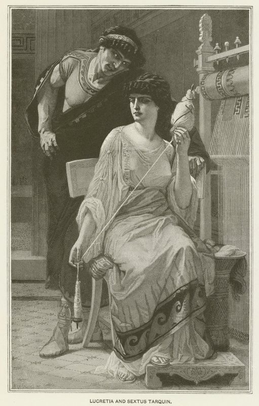 Lucretia and Sextus Tarquin by after Alexandre Cabanel