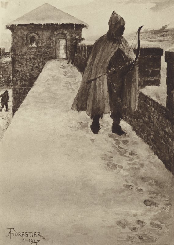 Patrolling a North-British Fort in Winter by after Amedee Forestier