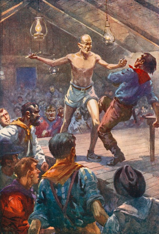 Pins right arm shot out, and he caught the knife, flying by after Archibald Bertram Webb