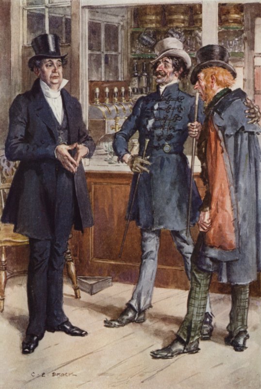 Illustration for Martin Chuzzlewit by after Charles Edmund Brock
