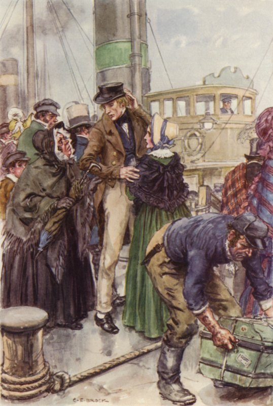 Illustration for Martin Chuzzlewit by after Charles Edmund Brock