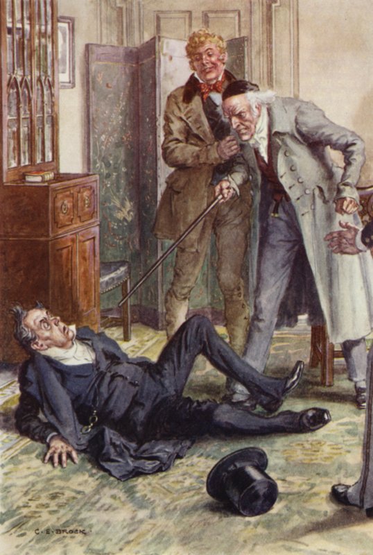 Illustration for Martin Chuzzlewit by after Charles Edmund Brock