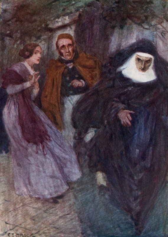 Lucy Snowe and Paul Emanuel in the School Garden by after Charles Edmund Brock