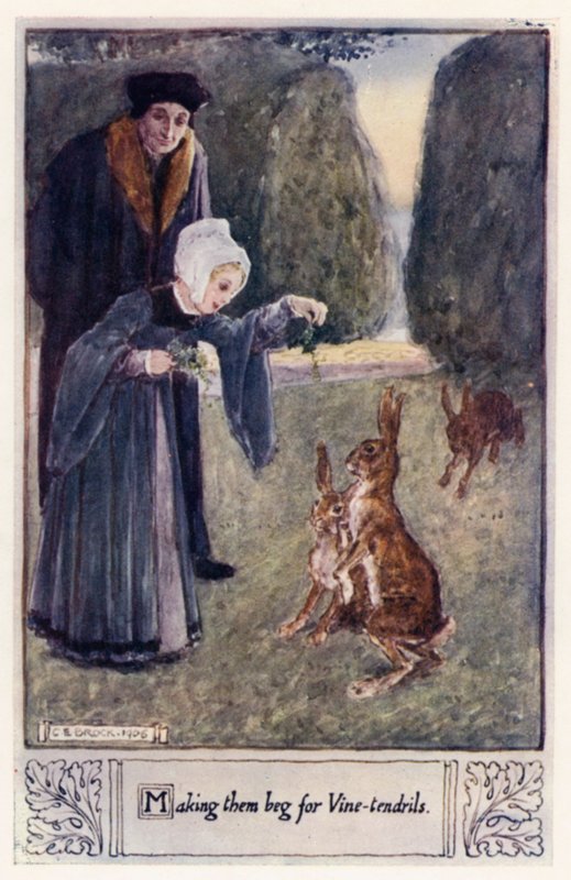 Making them beg for Vine-tendrils by after Charles Edmund Brock