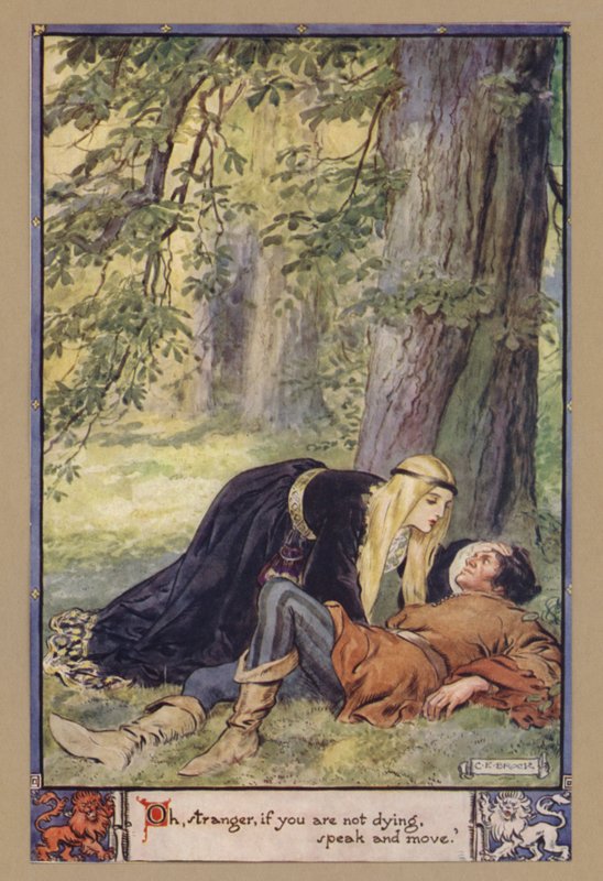 Oh, stranger, if you are not dying, speak and move by after Charles Edmund Brock