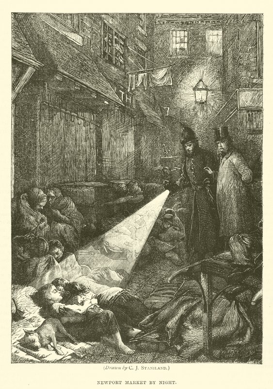 Newport Market by Night by after Charles J. Staniland