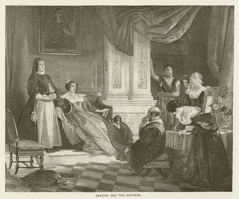 Sancho and the Duchess by after Charles Robert Leslie