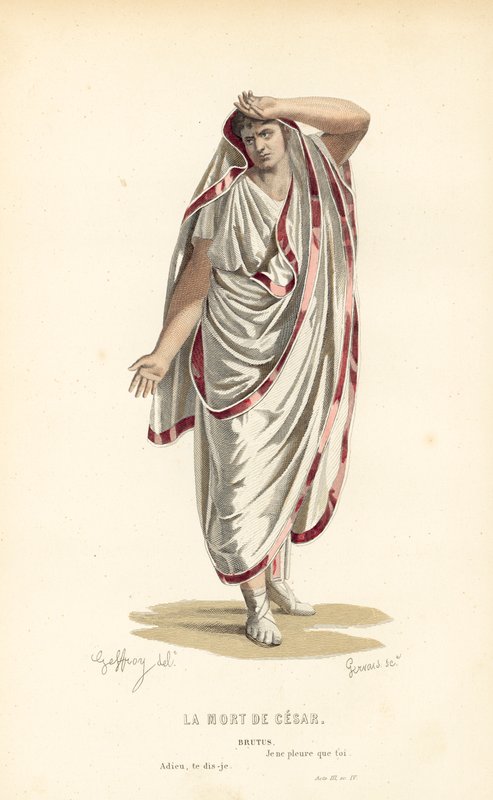 The Death of Caesar, Brutus by after Edmond A.F. Geffroy