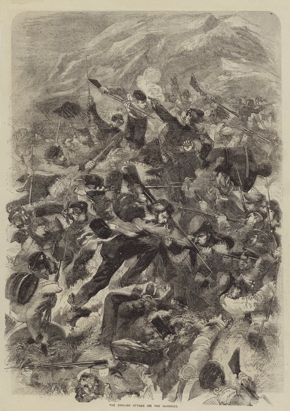 The English Attack on the Quarries by after Edmond Morin