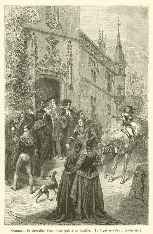How the Fearless Knight Left His Family, The Loyal Servant, Anonymous by after Emile Antoine Bayard