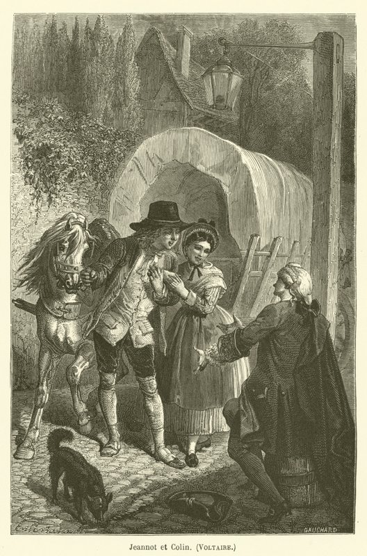 Jeannot and Colin, Voltaire by after Emile Antoine Bayard