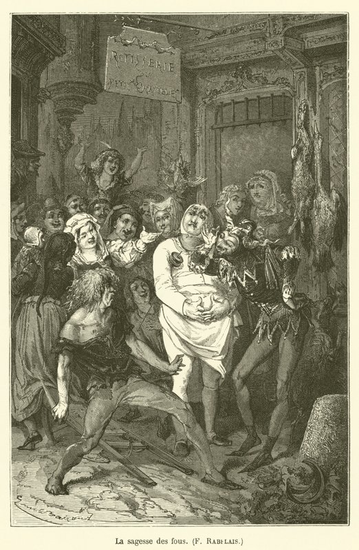 The Wisdom of Fools, F Rabelais by after Emile Antoine Bayard