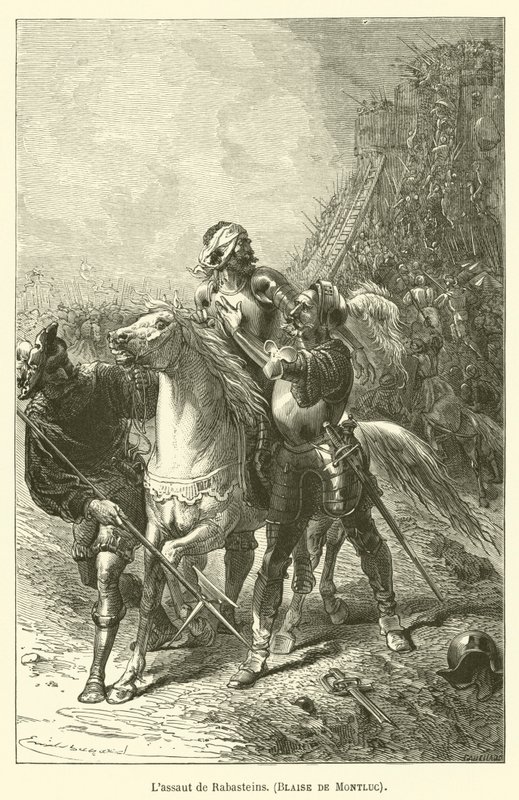 The Assault of Rabasteins, Blaise de Montluc by after Emile Antoine Bayard