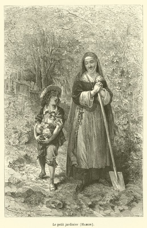 The Little Gardener, Hamon by after Emile Antoine Bayard
