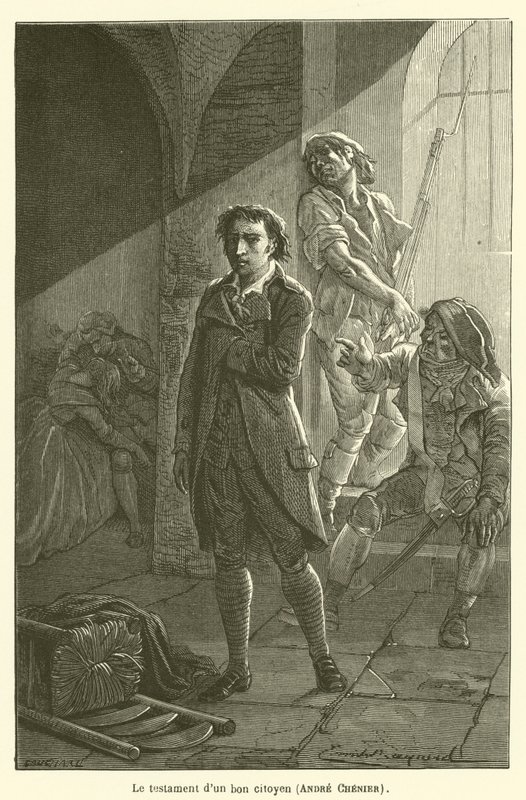 The Testament of a Good Citizen, Andre Chenier by after Emile Antoine Bayard