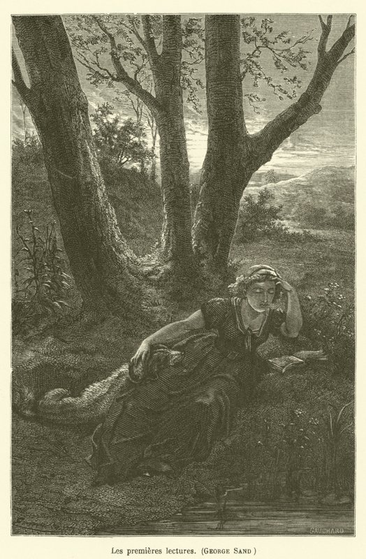 The First Readings, George Sand by after Emile Antoine Bayard