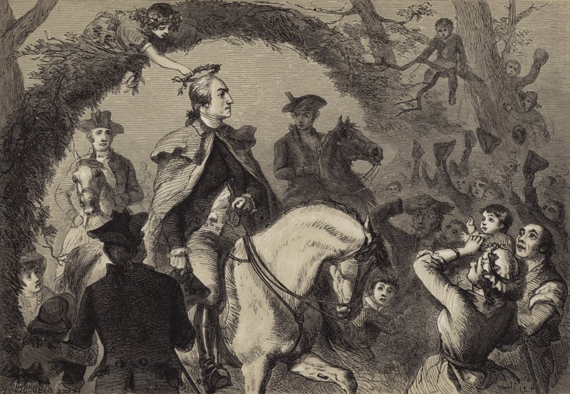 Angelica Peale Crowning Washington by after Felix Octavius Carr Darley
