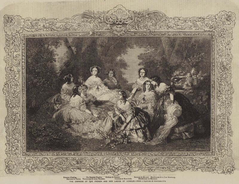 The Empress of the French and her Ladies of Honour by after Franz Xaver Winterhalter