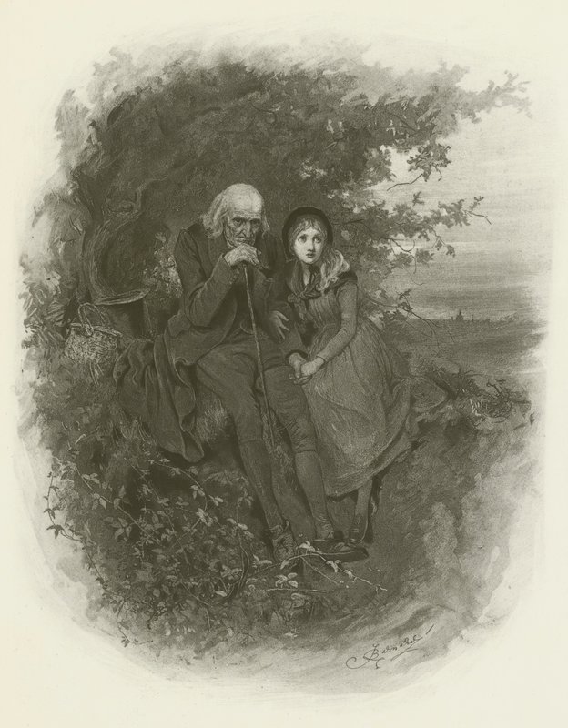 Little Nell and Her Grandfather by after Frederick Barnard