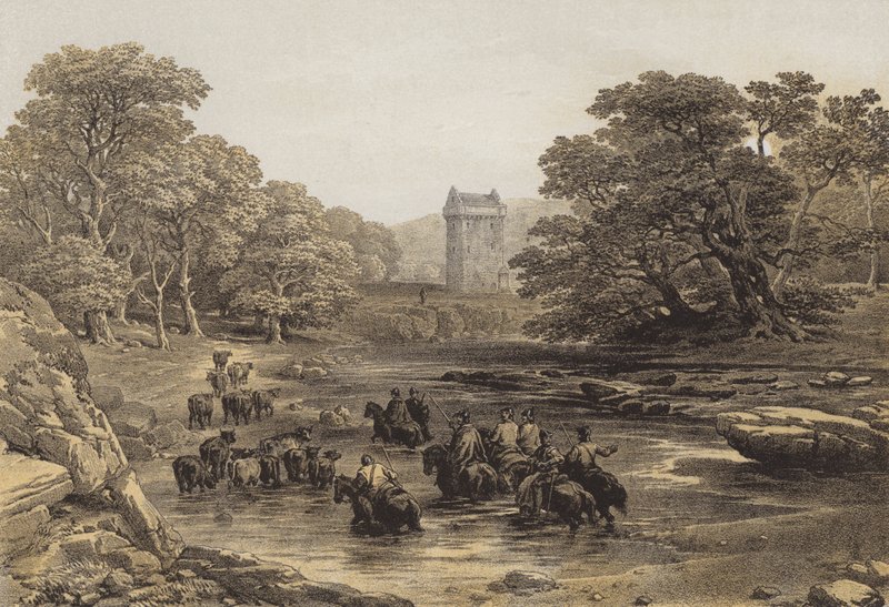 Gilnockie Tower by after George Cattermole
