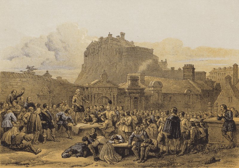 Greyfriars Churchyard, Signing of the Covenant by after George Cattermole