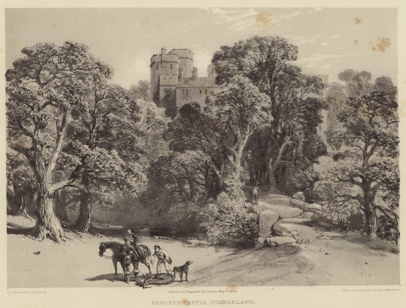 Naworth Castle, Cumberland by after George Cattermole