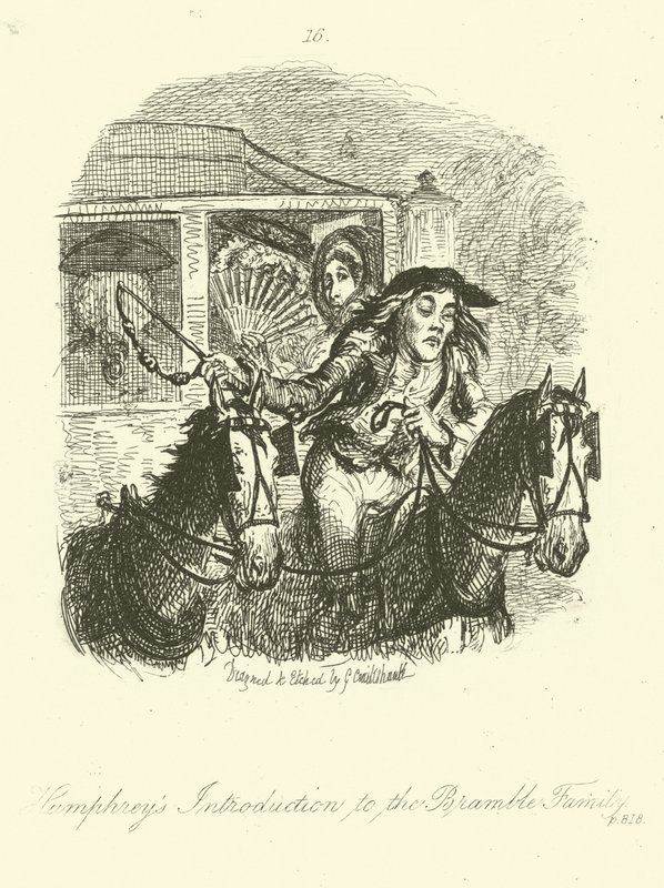 Illustration for Humphry Clinker by after George Cruikshank