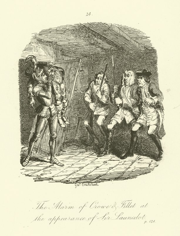 Illustration for Launcelot Greaves by after George Cruikshank