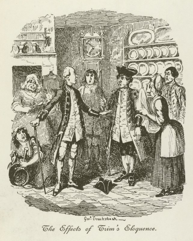 Illustration for Tristram Shandy by after George Cruikshank